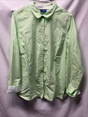 Le Tigre Light Green Womens Button-Down Shirt